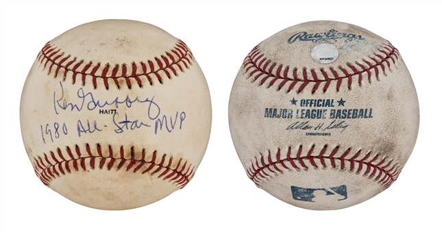 Ken Griffey Jr 500th HR Game Used Baseball and Ken Griffey Sr GU/ Signed 1980 All Star Baseball (MEARS and JSA)